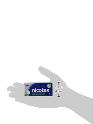 Image of Cipla Nicotex Nicotine Gum 2mg Tin, Mint Flavor, Sugar Free, Quit smoking (25gums*3 packs)