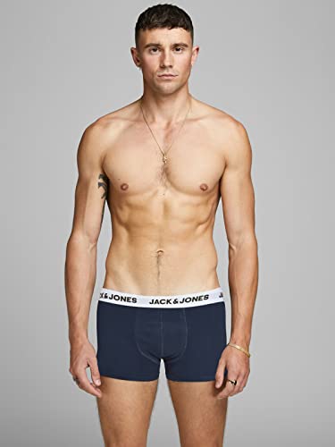 Jack & Jones Herren Jacsolid Trunks 10 Packs Boxershorts, 5x Blue Nights, 5x Schwarz ,S 2