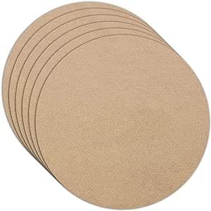 MaxsafeMDF Board Round Shape, (Pack Of 8) (6mm Thick), (30cm / 12 inch), Made By Wood, Using For Art & Painting etc.
