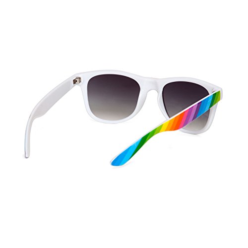 Rainbow Color Rectangle Frame Sunglass3