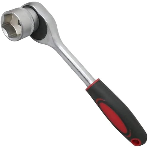 Image of 12 in 1 Heavy Duty Socket Set 1 /4 inch Chrome Vanadium Steel Ratchet Socket Wrench Spanner | Soft Grip 12 Pieces Hand Tool Kit For Mechanic Tool Kits (Pack of 1)