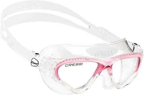 Cressi Cobra Gafas de natación, Mujer, Transparente/Rosa, Talla única