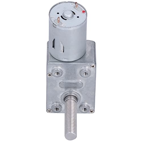 Schneckengetriebemotor DC12V 18Rpm mit M8 Gewindewelle - Selbsthemmender Langsamer Motor für Industrieantrieb