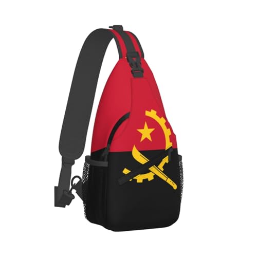 Mochila Unisex de Alta Capacidad con Diseño de Bandera de Angola miniatura 2