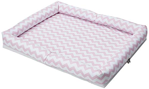 Colchonete Infantil para Bebê e Kids Soho Chevron Rosa, Biramar Baby, Rosa
