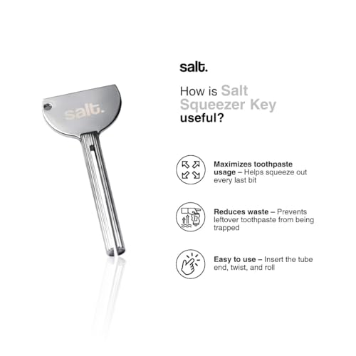 Salt Oral Care Day & Night Toothpaste Combo with Squeezer Key | Dawn Saffron Mint & Dusk Charcoal French Vanilla | Nano Hydroxyapatite Enamel Care, Whitening & Fresh Breath