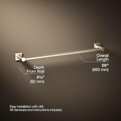 Barre porte-serviette Kohler Parallel 24 bronze brossé 23525-BV - 5