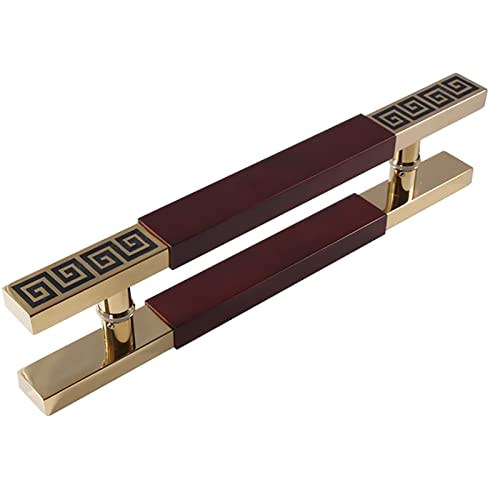 Poignée de porte de grange en acier inoxydable rouge 60 cm pour un design contemporain durable - 2