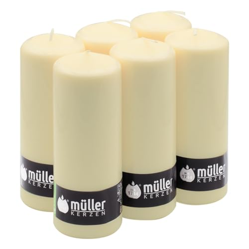 Bougies piliers ivoire pour décoration de table de mariage et maison