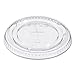 Solo Foodservice Pete Straw Slot Lid for 12 oz. Plastic Cold Cup, Clear, Case of 10