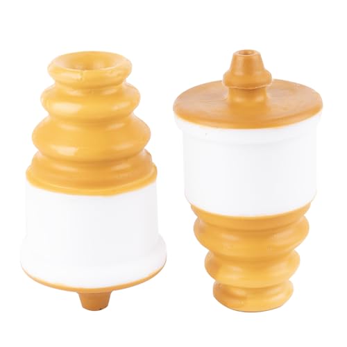 Abvefudo 2PCS Tope Suspension Trasero, Goma Amortiguador Coche Compatible con Fiat 500 500C Abarth Panda OEM: 51811829