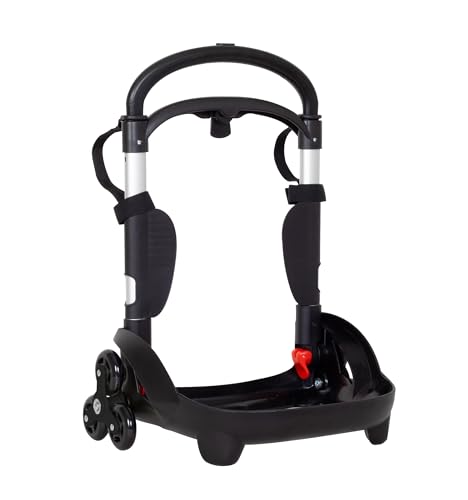 Seven Carrello Trolley Portazaino Be Box Flex 3 Ruote, Nero,