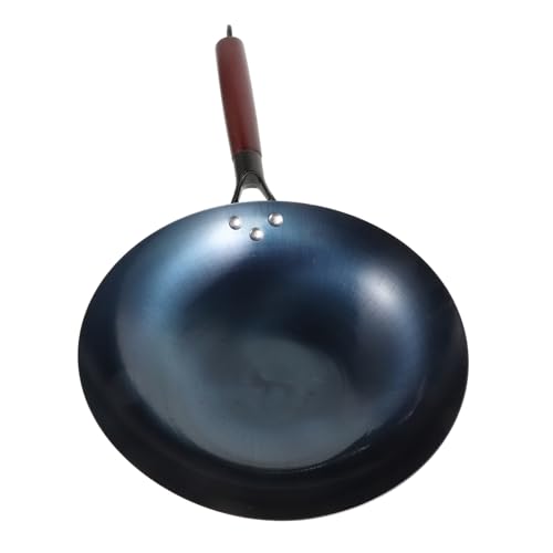 Wok tradicional con mango de hierro y recubrimiento antiadherente miniatura 1