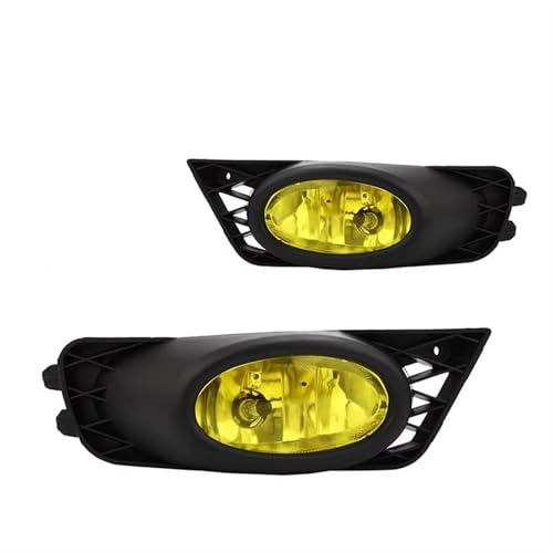 Feux antibrouillard avant jaunes Honda Civic 2009-2011 avec faisceau