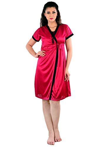 Image of Women's Short Sleeves Robe and Lingerie Set for Womens