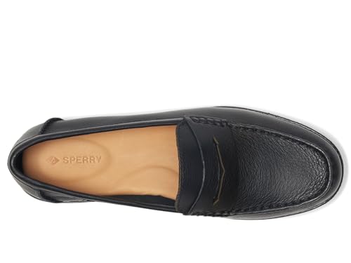 Image of Sperry Women's Seaport Penny PlushWave Saffiano / Metallic Leather Penny Loafer