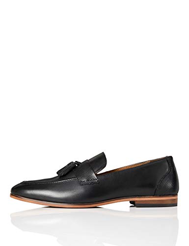 Impunture in rilievo find. Andrews - Mocassini Uomo, Nero (Black), 45 EU