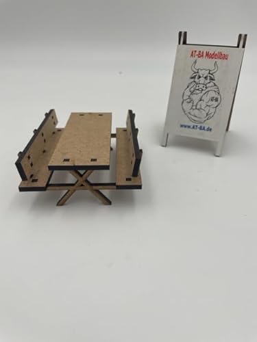 Beer Table Set with Backrests