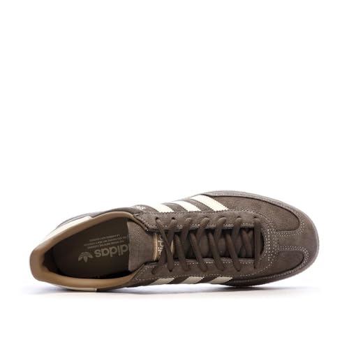 Image of adidas Handball Spezia Men's Gum Outsole Lace Up Retro Snea Trainers (Brown White, US 8.5)