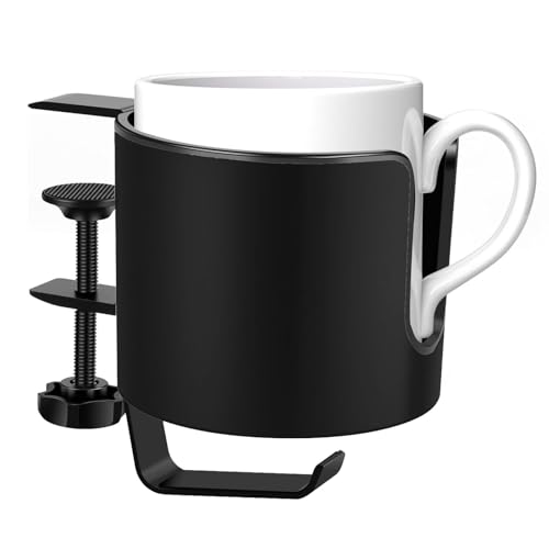 Porte-tasse anti-déversement et support de casque pour optimiser votre bureau
