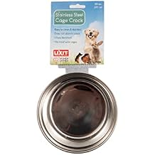 Lixit Quick Lock Cage Bowls for Small Animals and Birds. 20oz, Stainless