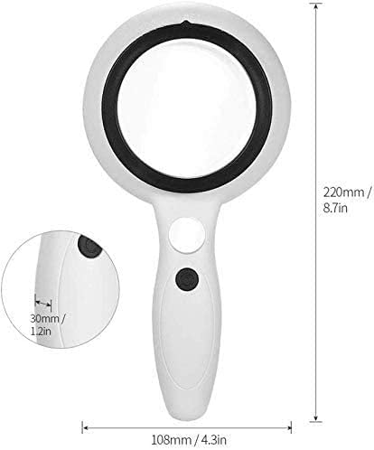 Loupe Loupe LED éclairée Mains Libres loupe portative éclairée pour Livres Loisirs et Artisanat Mariage