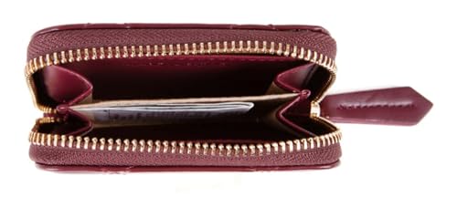 Valentino Nur Porte-Monnaie en Cuir Bordeaux : L'Élégance Compacte pour Vos Cartes et Monnaie