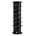 VEVOR 7 Tiers Rotating Shoe Rack Tower, 360° Spinning Shoe Rack, Revolving Storage Round Carousel Display, Freestanding Lazy Susan Organizer Display for Bedroom, Living Room, Entryway, Closet, Black