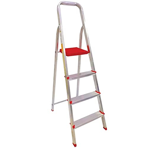 Escada de Alumínio 4 Degraus 120 kg Botafogo