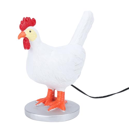 Lámpara de mesa huevo de pollo LED 3D Resina miniatura 1