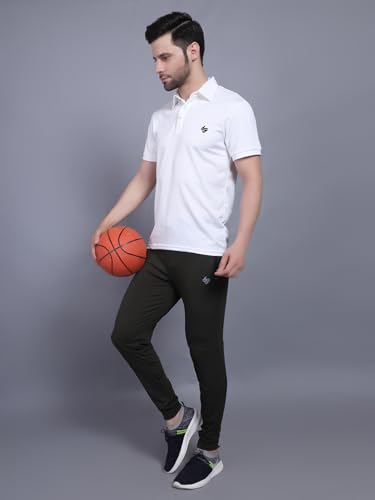 Image of John Ally Jogger Trackpant for Men with Two Zipper Pockets and Premium Fabric. Sweat Wicking, Stretchable for Gym, Yoga, Training, Sports, Running and Casual wear.