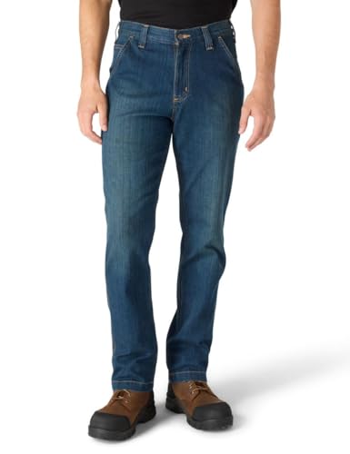 Carhartt Men's Relaxed Straight Rugged Flex Denim Dungaree, Superior, W36 x L30