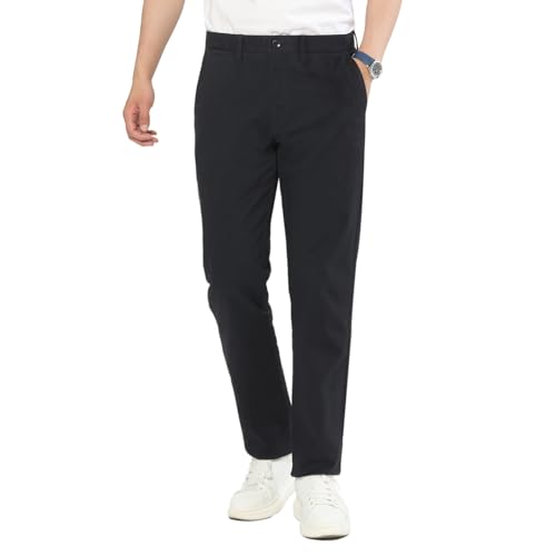 AMY ZHU Men’s Classic-Fit Casual Stretch Straight Pant