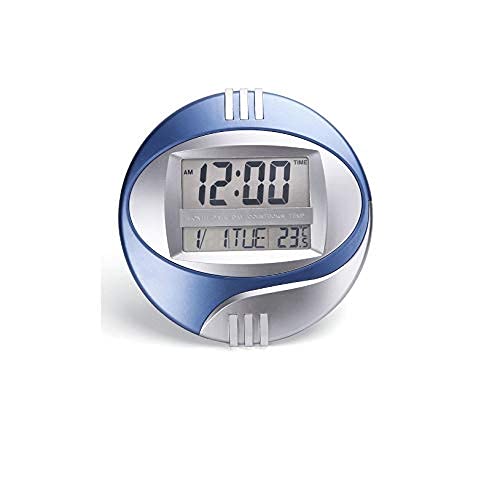 DYKKLKQ LCD Digital Alarm Clock Electronic Clock Smart Mute Backlight Display Temperature Calendar Snooze Function Alarm Clock