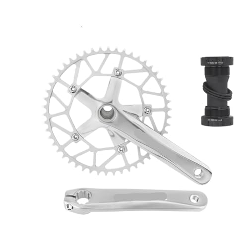 130bcd �R�l�N�e�B���O���b�h 170 �~�����[�g�� 24 �~�����[�g���N�����N�Z�b�g�A�݊����s�N�V�[�܂肽���ݎ��]�Ԍy�ʃV���o�[�V���O���N���E�����]�ԃN�����N�Z�b�g(Crank silver BB 56T)