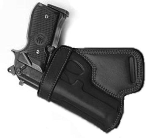 Cebeci 20894LB57 Left-Hand Leather Small of the Back (SoB) 20894 Holster Gun Belt, Black