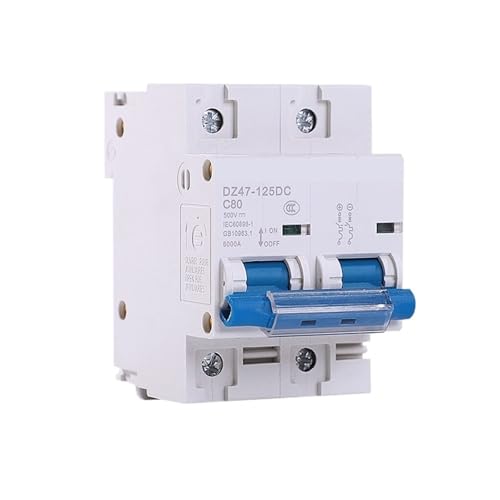 Disjoncteur 500V DC 100A 2P pour éviter les pannes de batterie solaire et UPS