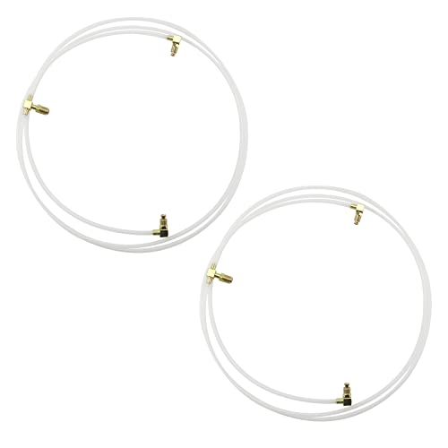 Pair(2) Convertible Power Top Hydraulic Fluid Hose Lines & Fittings Plastic Hoses Compatible With F-ord Mustang, Mercury Cougar, LTD, Chev-y Chevelle, Oldsmobile Cutlass, Pon-tiac GTO