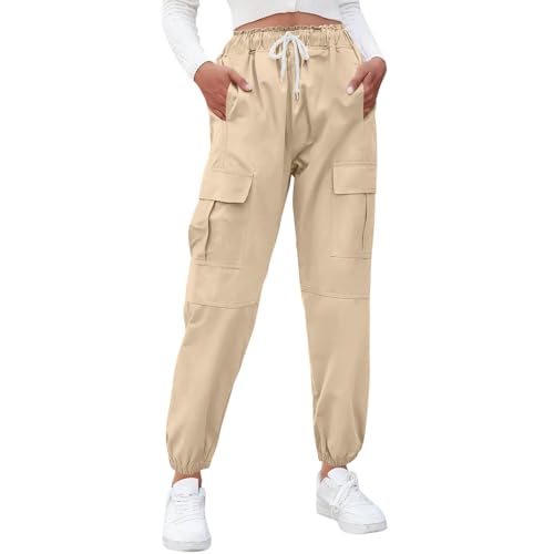 LRMQS Cargo Pants for Girls Cute Trendy Drawstring Baggy Joggers Pantalones Preppy School Outfits Little Girls Teen Clothes2