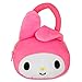 My Melody Plush Purse Set - Bundle of Sanrio Plushie with Straps Plus Hello Kitty Stickers and More | Stuffed Animal Handbag Coin Purse for Women