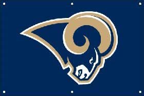 Amazon.com : St. Louis Rams 2'x3' Fan Banner : Sports Fan Wall Banners ...