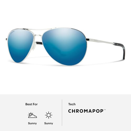 Image of SMITH Langley 2 Aviator Sunglasses - Medium Fit