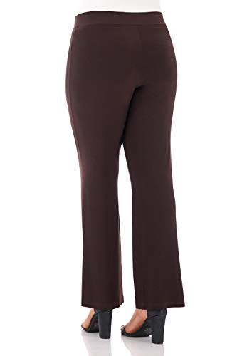 Rekucci Travel in Style Curvy Woman Classic Soft Knit Straight Leg Plus Size Pant3