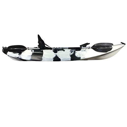 Cambridge Kayaks ES, Zander Negro Y Blanco Solo Kayak DE Pesca Y Paseo, RIGIDO,
