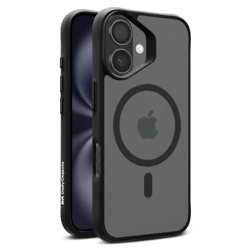 Image of DailyObjects Polycarbonate Case for iPhone 16 Compatible with Mag-Safe Wireless Charging, Hybrid Clear Slim Shockproof Back Cover