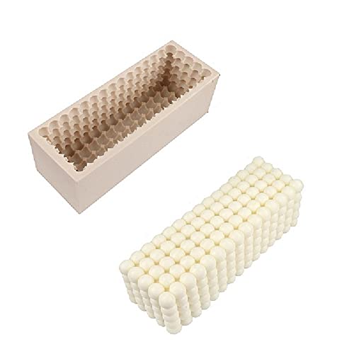 Verceco Silicon Candle Mold 3D Magic Bubble Cube Ball Soap Mold for DIY Chocolate Resin Mousse Mould Pack of 1 (5x15 Ball)