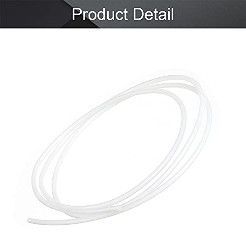 Image of Othmro PTFE Teflon Bowden Tube 3.28ft-2mm ID x 3mm OD-Milky White Connector Tubing for 3D Printer-1PCS