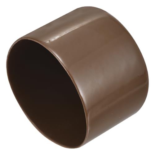 Image of uxcell 4pcs Rubber End Caps 54mm(2 1 /8 inch) ID Vinyl Round Tube Bolt Cap Cover Screw Thread Protectors Brown, 40mm Height
