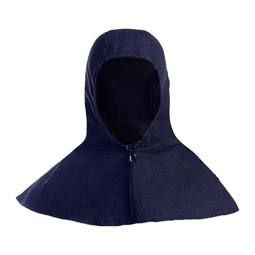 Amagogo Denim Work Cap Reusable Windproof Wear Resistant Adjustable Protection with Neck Shoulder Drap, Style C