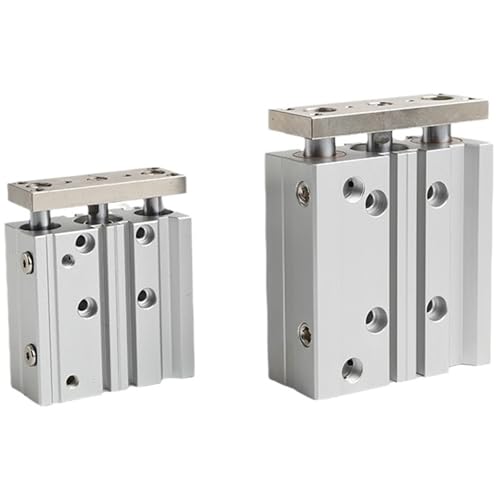 Cylindre TCM32 à guidage renforcé en alliage d'aluminium anodisé